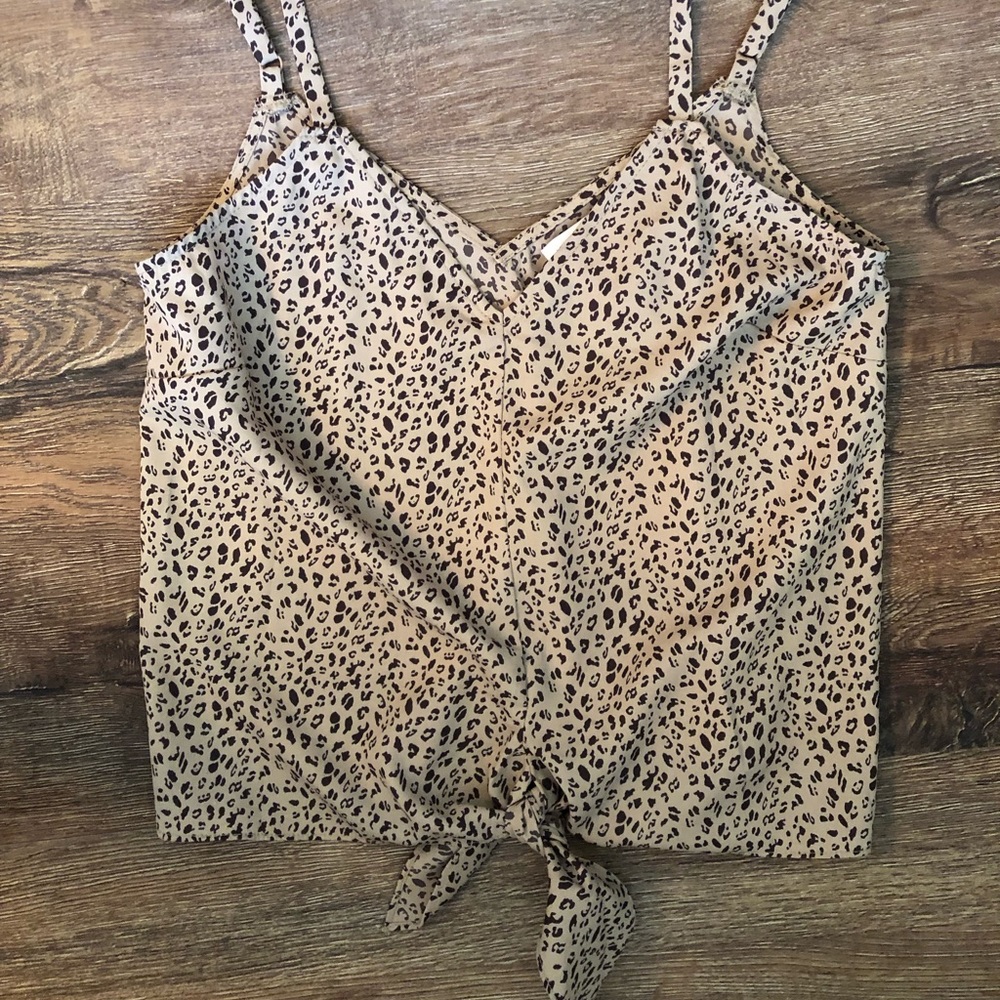Leopard Crop Tank